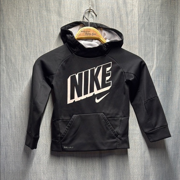 Nike Black Sweatshirt hoodie kids size 4 - Picture 1 of 6